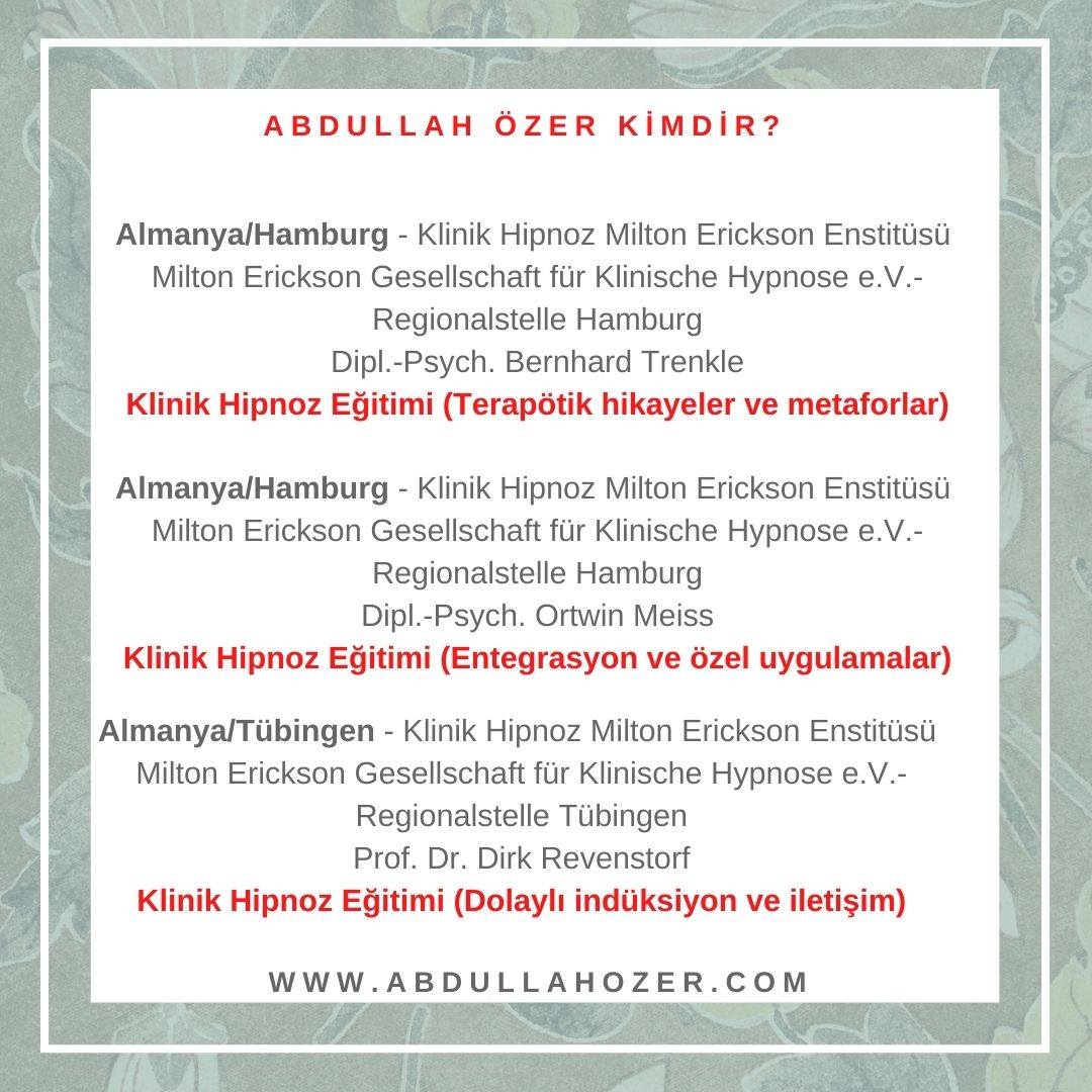 Psikoterapist Abdullah ÖZER