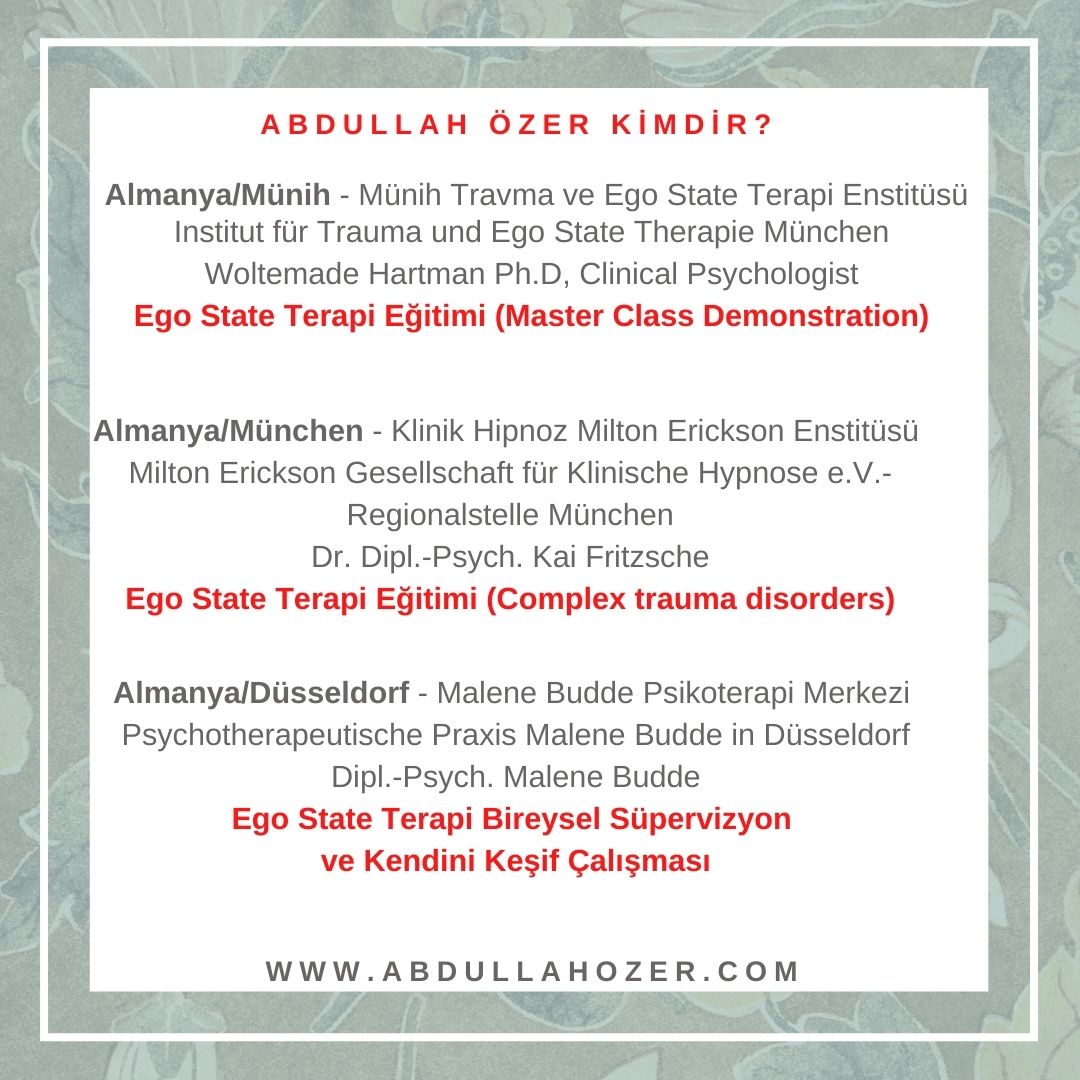 Ego State Abdullah ÖZER